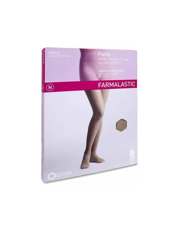 Farmalastic Panty-Media Hasta La Cintura (E-T) Compresión Normal T-Reina Plus Camel 1Ud