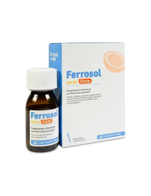 Ferrosol Gotas Forte, 30 Ml + Sobre 2,5 G