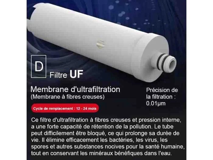 Filtro de Ultrafiltración UF para Sistemas de Agua FU-H501 y FU-H502-UV