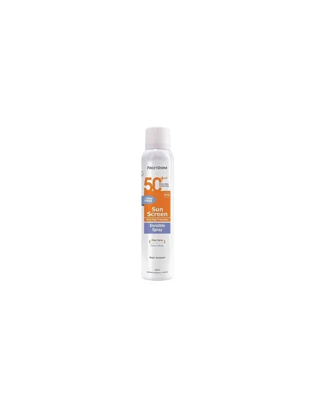 FREZYDERM SUN SCREEN SPF50+ INVISIBLE SPRAY 200ML