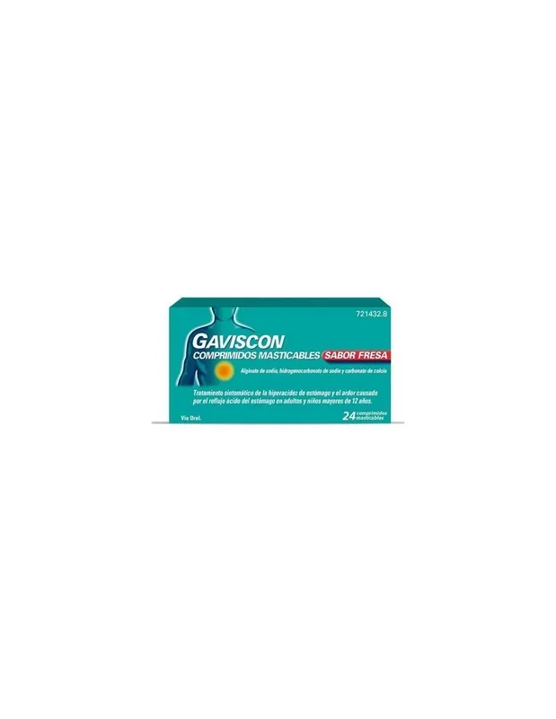 Gaviscon 24 comprimidos Masticables (sabor Fresa)
