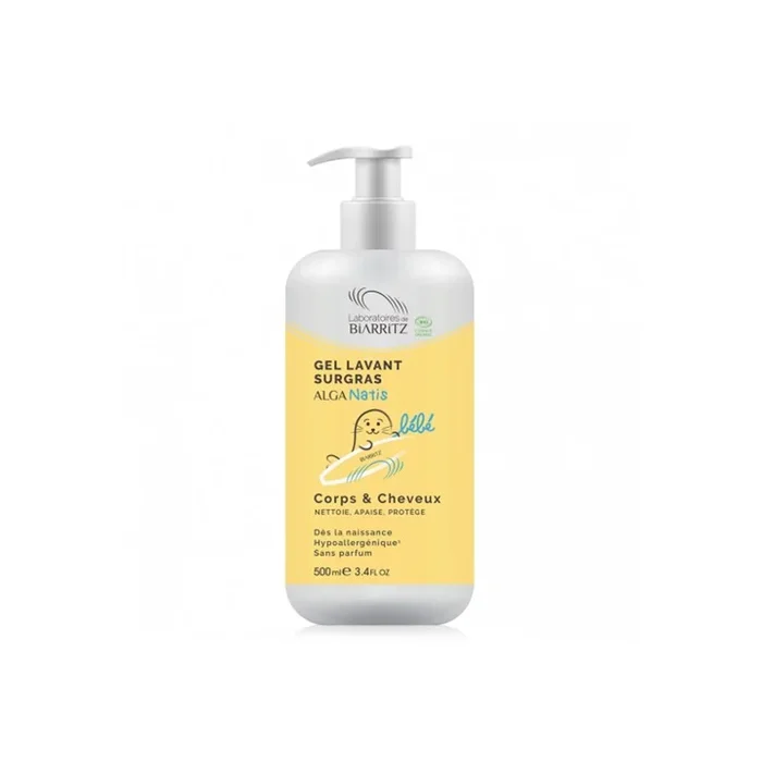 Gel Limpiador Bebé Alga Natis, 500 ml.
