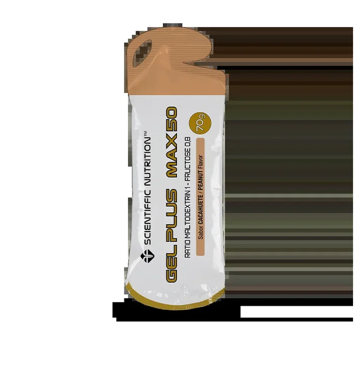 Gel Plus Max 50: Sabor Cacahuete · Scientiffic Nutrition · 70 gramos
