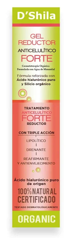 Gel Reductor Anticelulítico Forte · D’Shila · 200 ml