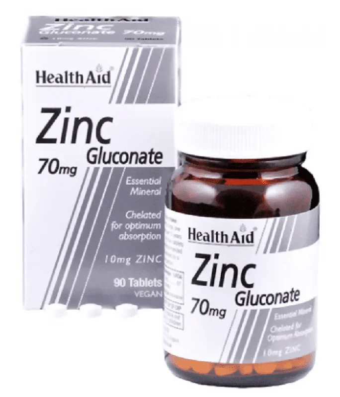 Gluconato de Zinc – Health Aid – 90 comprimidos