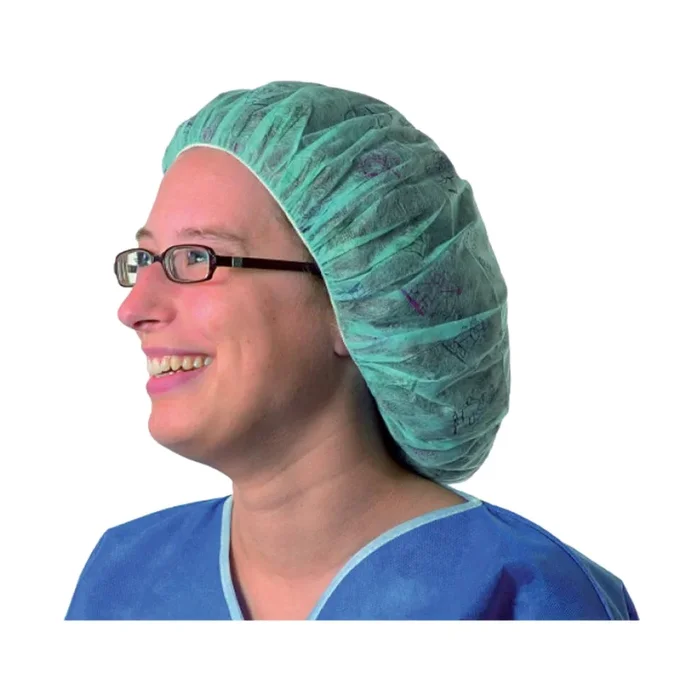 Gorro quirúrgico foliodress caps comfort universal verde caja de 100 uds