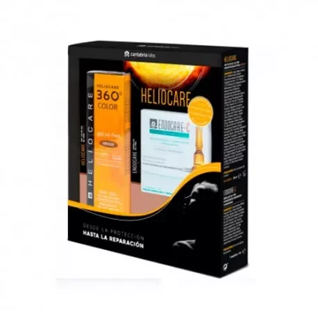 Heliocare Pack 360º Gel Oil-Free Bronze + Endocare-C
