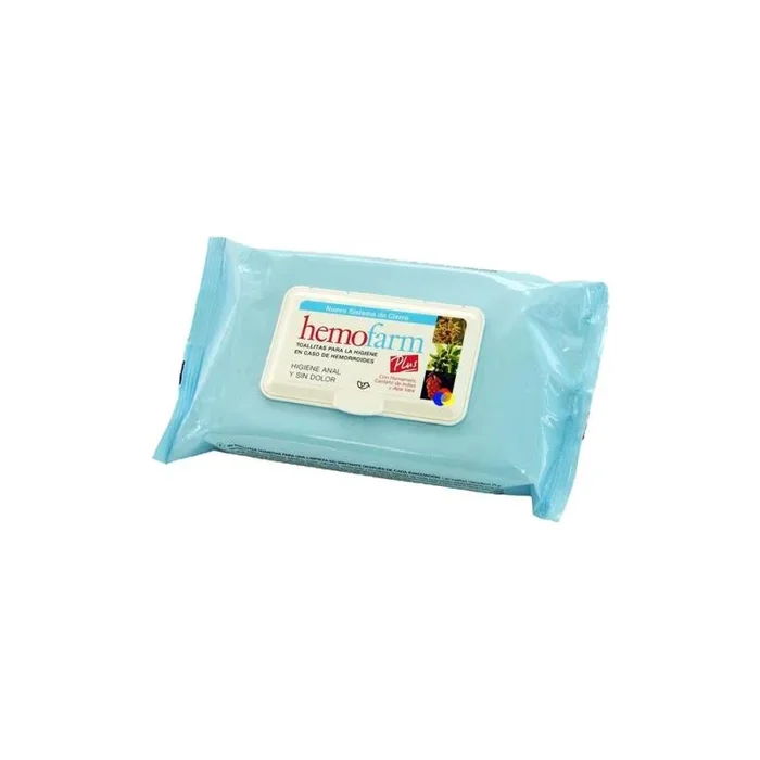 HEMOFARM PLUS TOALLITAS HIGIENE ANAL SOBRE 60 TOALLITAS