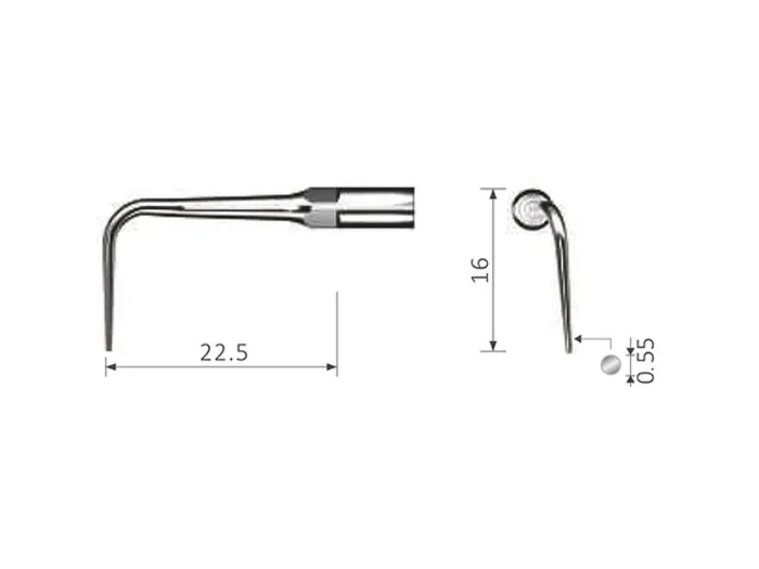 Inserto perio titanio para Escalador Sine Wave Drive compatible P53L, PL1, P21LE