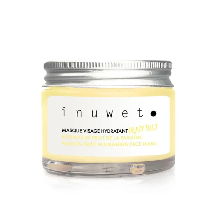 Inuwet Mascarilla de gelatina hidratante Crazy Jelly Naturale Perfume Cara Amarilla Piña 50ml