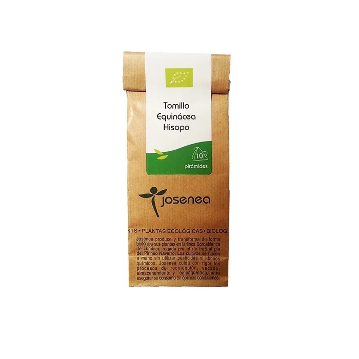 Josenea Tomillo Echinacea Hisopo BIO, bolsa 10 pirámides
