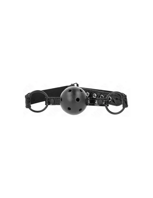 Kink – Mordaza De Bola 4.5 Cm Con Patrón De Diamante Modelo 3 64.5 Cm Ajustable 42- 60 Cm