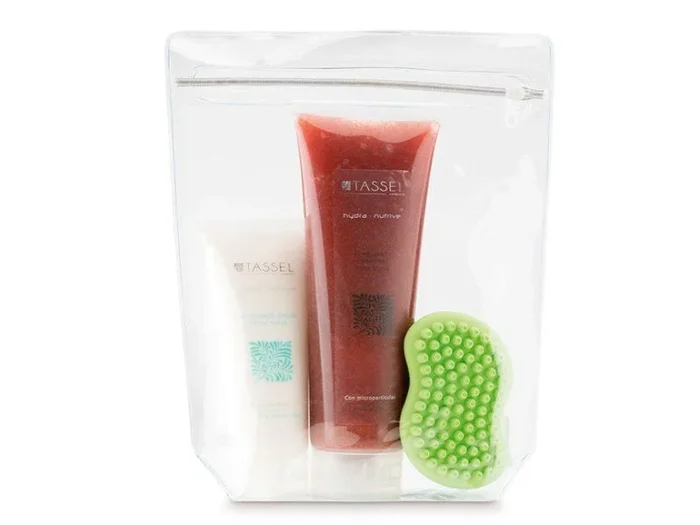 Kit Completo de Exfoliación Facial, Corporal y esponja de goma