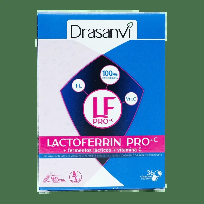 Lactoferrina + Fermentos Lácticos + Vitamina C 36 Cápsulas Drasanvi