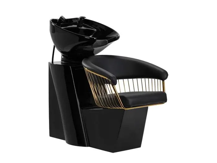 Lavacabezas Lille-M Gabbiano Gold Black para Salón de Peluquería