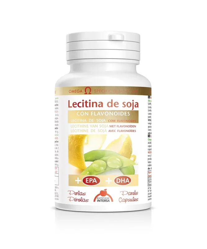 Lecitina de Soja con flavonoides – Dietéticos Intersa – 90 perlas