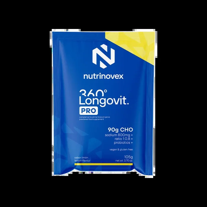 Longovit 360 Drink PRO: Sabor Limón · Nutrinovex · 105 gramos