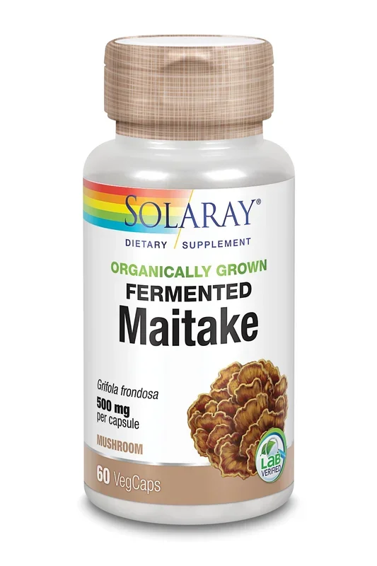 Maitake Fermentado 500mg – Solaray – 60 cápsulas