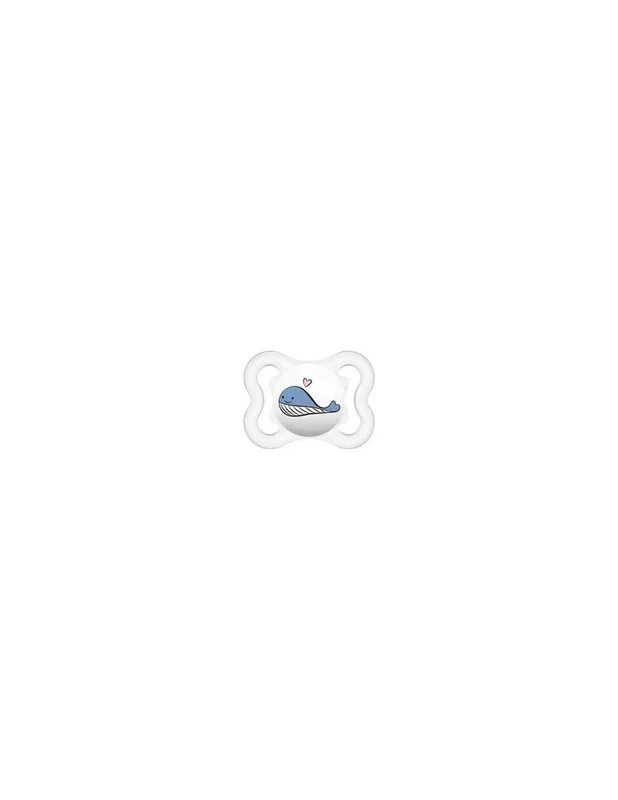Mam Supreme Chupete Silicona 2-6M Azul 2Uds