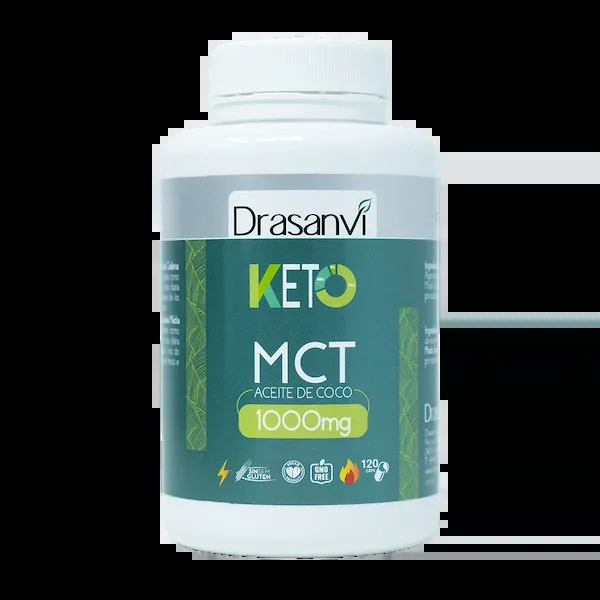 MCT Aceite de Coco 1.000 mg KETO · Drasanvi · 120 perlas