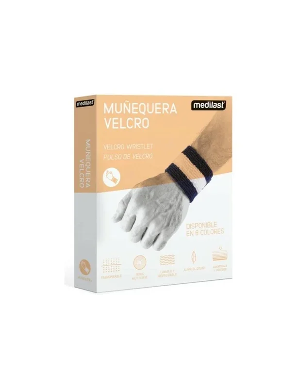 Medilast Muñequera Elástica Con Velcro Beige Talla S, 1 Ud