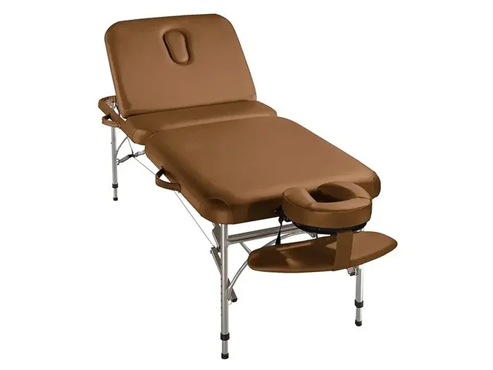 Mesa de masaje plegable AERO Deluxe 71 cm en aluminio con accesorios incluidos