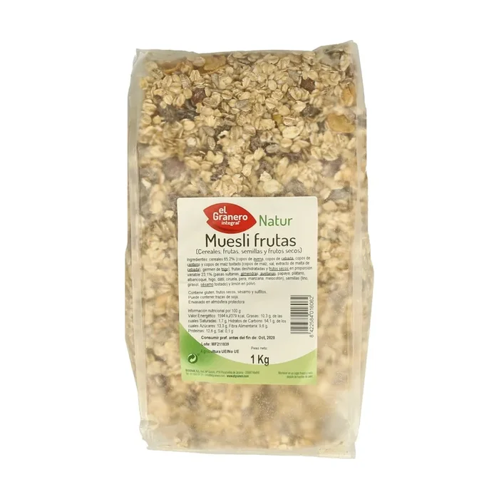 Muesli frutas – El Granero Integral – 1 kilo