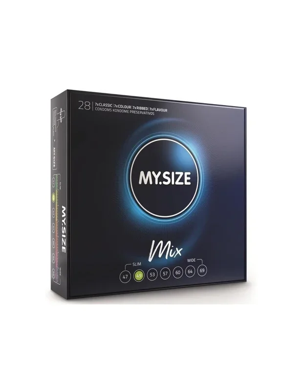 My Size – Mix Preservativos 49 Mm 28 Unidades