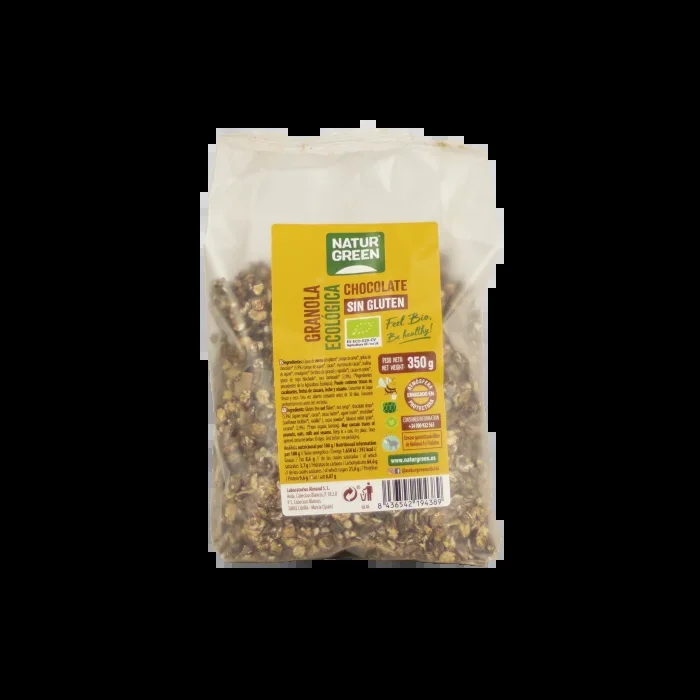 NaturGreen Granola Chocolate Sin Gluten Bio 350 G