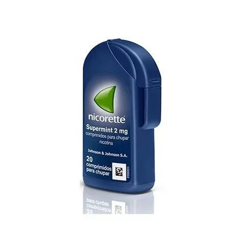NICORETTE SUPERMINT 2 MG 20 COMPRIMIDOS PARA CHU