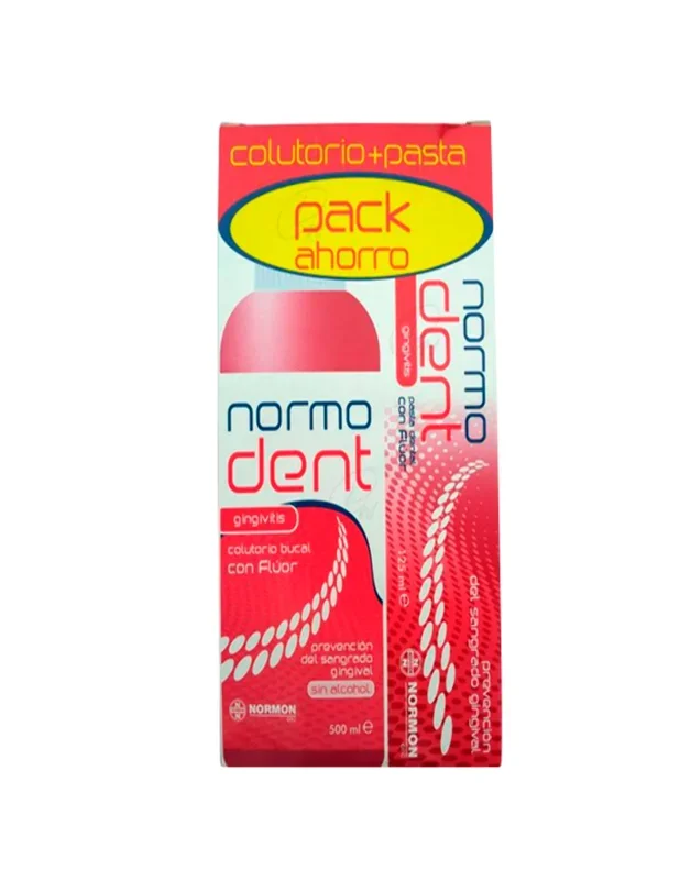 NORMODENT GINGIVITIS PACK COLUTORIO/ PASTA 500 ML + 125 ML