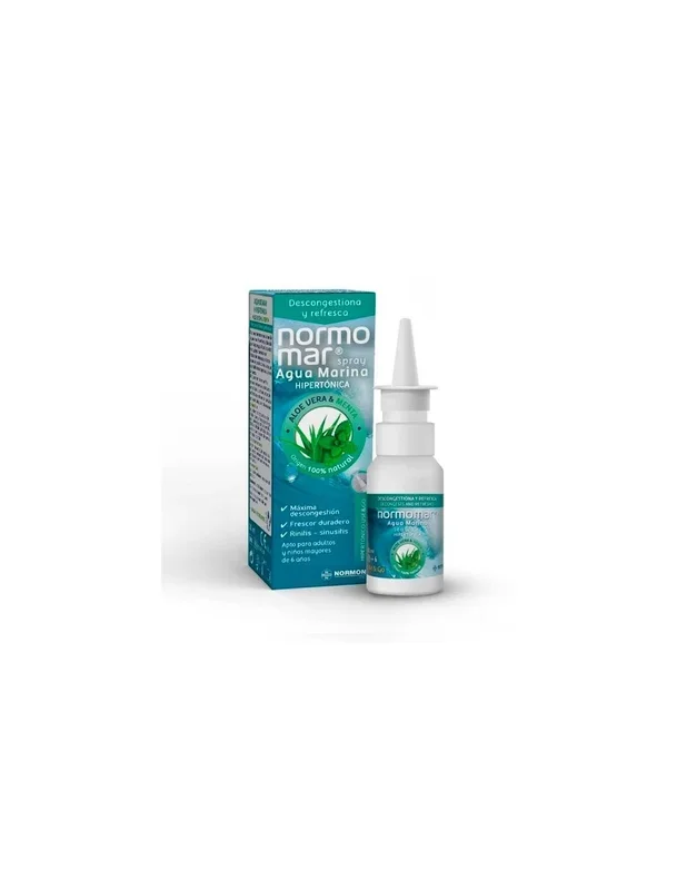 Normomar spray agua marina aloe vera y menta. 30 ml.