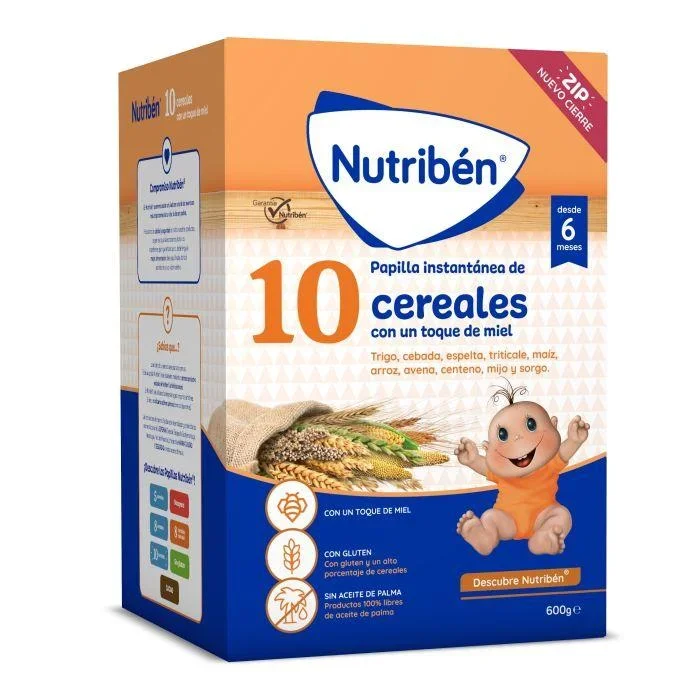 NUTRIBEN 10 CEREALES MIEL 1 BOLSA 600 G