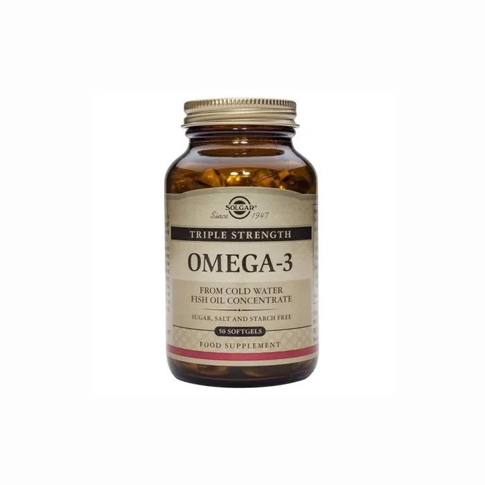 Omega 3 Triple concentración Solgar, 50 cap. blandas