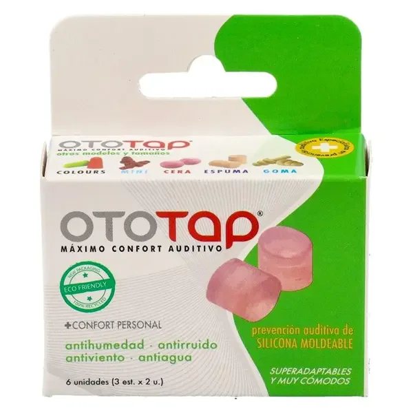 Oto-tap Tapones Silicona Moldeable 6 Unidades
