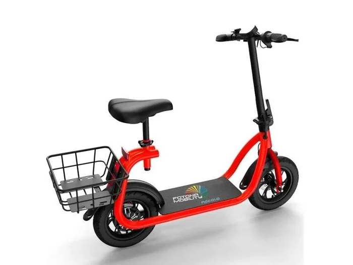 Patinete eléctrico Piccolo con cesta plegable de 350 vatios