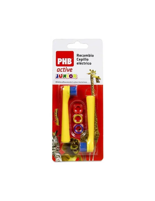 Phb Active Junior Recambio Cepillo Eléctrico, 2 Uds