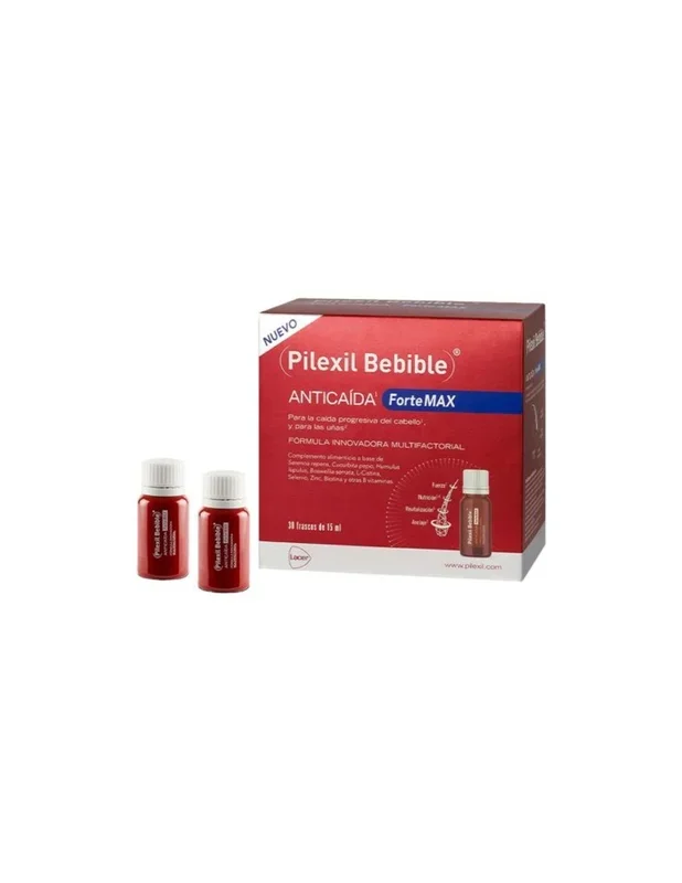 Pilexil Anticaída ForteMax 30 ampollas bebibles.