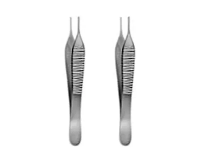 Pinza de diseccion. Modelo ADSON. 1×2 dientes.