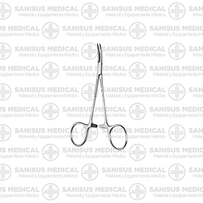 Pinza mosquito curva sin dientes 12.5 cm