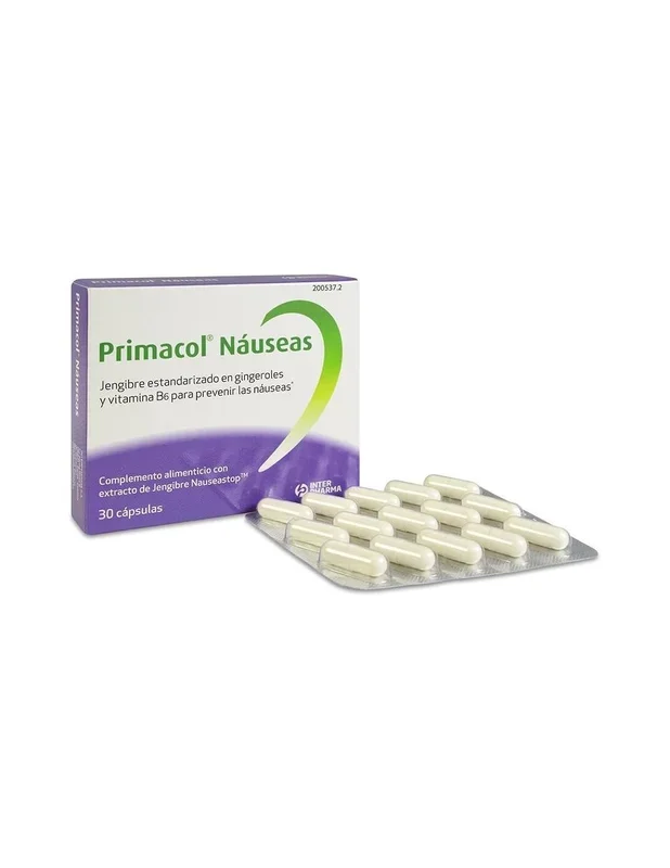 Primacol Náuseas, 30 Cápsulas