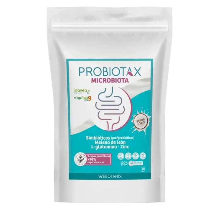 Probiotax Microbiota Sabor Coco · WeBotanix · 150 gramos