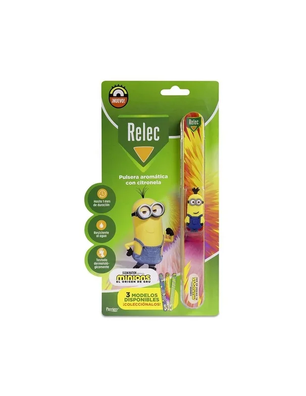 Relec Pulsera Antimosquitos Con Citronela Minions Rosa
