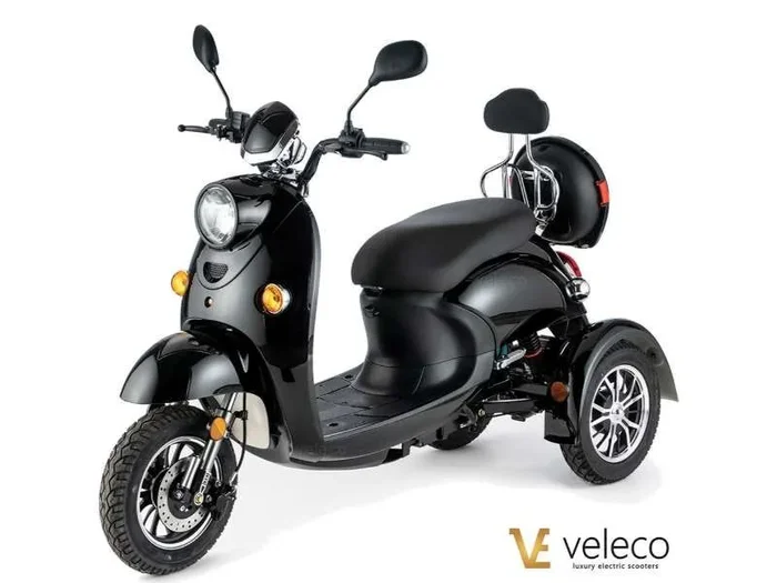 Scooter eléctrico de 3 ruedas para personas con movilidad reducida y mayores Veleco ZT63 homologado para carretera