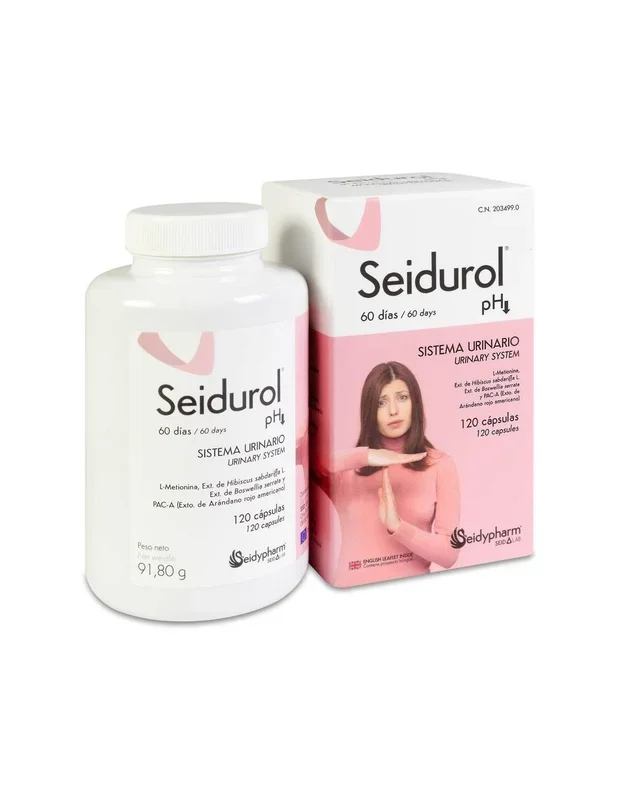 Seidypharm Seidurol pH Sistema Urinario 120 Cápsulas