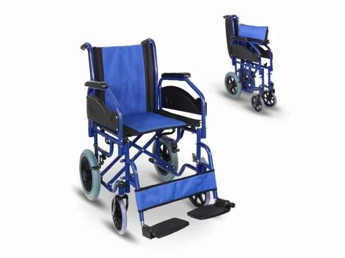 Silla de ruedas Maestranza AZUL acero hasta 100kg