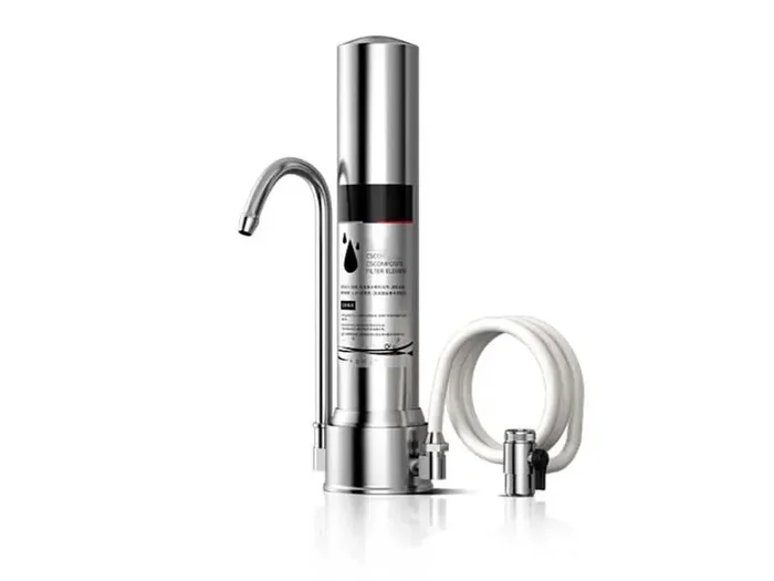 Sistema de filtración de agua del grifo FU-1T1 con filtro cerámico y carbón activado