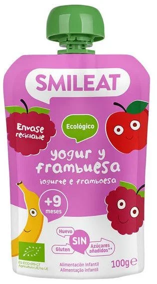 Smoothie de Yogur y Frambuesa · Smileat · 100 gramos [Caducidad 02/2026]