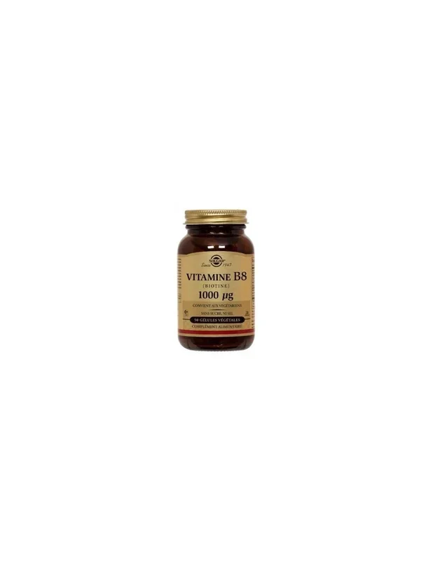 Solgar Biotine 1000Mcg (Vitamine B8) 50 G?Lules V?G?Tales