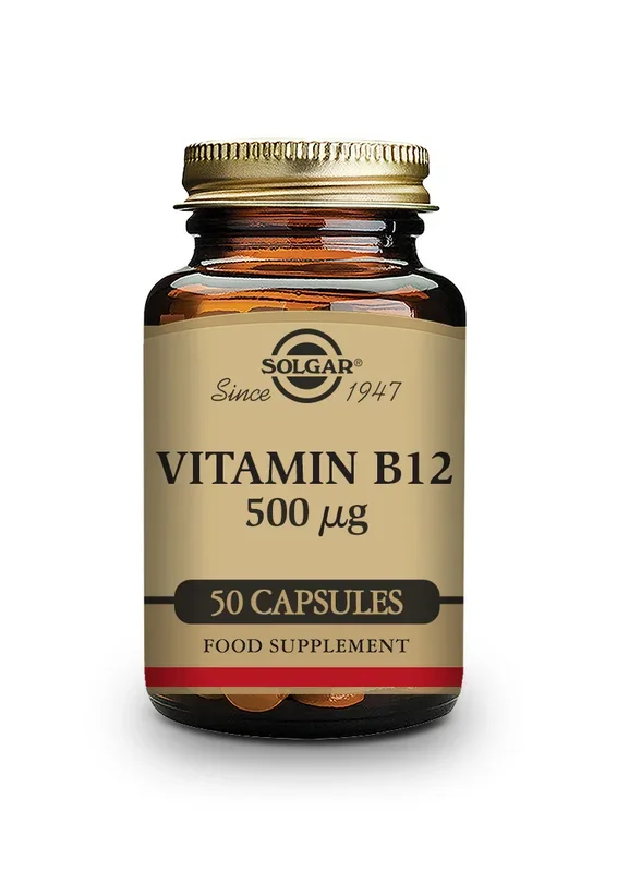 Solgar Vitamin B12 500mcg 50 Vegetable Capsules